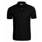 QUALITY PLAIN COLLAR NECK POLO-BLACK