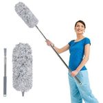 Long Handle Microfiber Duster – Extendable Dust Cleaning Duster