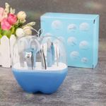 Apple Shaped Manicure & Pedicure Set - 8-In-1 Cute Unisex Grooming Kit
