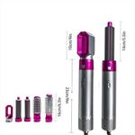 Generic Multi-function 5-in-1 Hairdryer Styling Curling Straightening - image 3