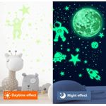 product_image_name-Generic-Green Light Astronaut Wall Decoration Luminous Wall Sticker-4