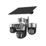 Generic 12MP 4G Solar CCTV Camera 4 Lens PTZ Wireless Outdoor Security Camera - image 3