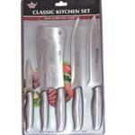 5 Piece Sterling Silver Knife Set