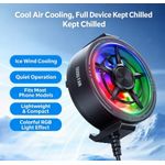 Generic gaming phone heat absorber + big air fan + for android iphone gaming - image 3