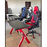 Black & red gaming chair with gaming desk 1.2 meter 