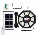 SSS 300W Solar Ceiling Light 168 LEDs with Remote Control & Motion Sensor, Split Solar Panel Indoor Outdoor Hanging Light for Home Shop Garage - image 7
