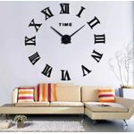 product_image_name-Generic-Modern 3D DIY Wall Clock – Large Frameless Roman Numeral Home Decor-2
