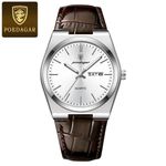 product_image_name-POEDAGAR-Super duper business men's date and day Leather strap wristwatch-3
