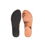 product_image_name-Fashion-Men's Open Toe Slippers - Brown-2