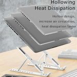 product_image_name-Generic-Plastic Foldable Adjustable Stand Holder For Laptop White-6