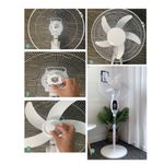 Generic 16" inch Remote Control AC DC Fan Rechargeable Floor Stand Fan - image 5