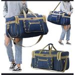 product_image_name-Fashion-Large Capacity Men's Travel Bag - Weekend Women's Waterproof Polyester Hand Luggage - Duffel Bag - Weekender Travel Bag Foldable Duffle Bag With Shoulder Strap For Men & Women-1