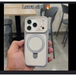 product_image_name-Generic-Leather Magnetic Adsorption Wireless Charging Shell With Stand Camera Protection Cover for Ip 17 pro max-1