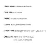 Symmexa Men's multi-slot spliced casual waterproof wallet - image 8