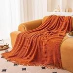 product_image_name-Generic-Nordic Knitted Multifunctional Throw Blanket – Orange (90 × 180 cm)-1