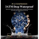 POEDAGAR Precise 30 ATM Deep Waterproof Automatic Mechanical Movement Classic Wrist Watch For Men - image 3