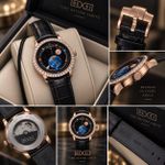 Fashion     Chronograph Engine Mechanical Designer Leather Wristwatch - image 2