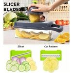 Generic 16in1  Kitchen Chopper Slicer-Veggie Cutter With Storage Container, Easy Manual - image 2