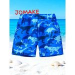 product_image_name-JOMAKE-Boys' shorts, size 2-13 years, with pockets, blue dinosaur print-1