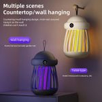 product_image_name-Dou-color-Rechargeable Mosquito Killer Lamp 3000V Bug Zapper Night Light Baby Safe USB Wall Table Outdoor Use-1