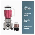 Daewoo 1.5L Glass Jug Smoothie Blender With Grinder - 500W - image 2