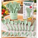 Generic Silicon Non-Stick Cooking Spoon Set