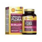 Bcuelov Ultimate Flora Women's Complete Probiotic 90 Billion, 60 Capsules