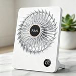 MingDe era Rechargeable Table Fan Digital DIsplay Desktop Fan,Portable ,Strong Wind, Low Noise, Adjustable Angle