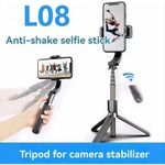 Gimbal Stablizer Selfie Stick Expandable L08 Smart Stable Tripod