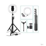 LED 22 INCHES RING LIGHT + 3 HOLDERS AND REMOTE