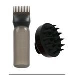 Generic Hair applicator bottle with a root comb cap + scalp massager brush - image 3