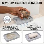 BEAUT4 Slim Double Layer Soap Box - Drainage Soap Holder for Bathroom & Kitchen - image 5