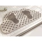 1 Unique leg shape anti slip bath mat, Super Absorbent Shower Bath