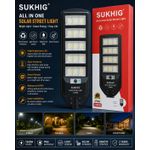 SUKHIG  1200W Solar Security Light  Powerful Lighting for Outdoor Protection