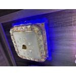 Generic Modern LED crystal flush-mount ceiling chandelier light with Bluetooth connectivity. - image 3