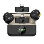 product_image_name-Generic-Y6 Wireless Microphone noise cancellation long Battery Life, Plug and Play, Clip-on Design magnetic buckle Portable dual receiver Lapel Mic Charging case-8