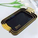 3-in-1 acrylic serving tray set.