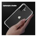 product_image_name-Generic-iPhone 16 Silicone Transparent Phone Case & Pouch With Camera Protection - Scratch Resistance, Shockproof Protective Case - ( Transparent )-1