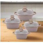 4PCS Set Diecast Non-Stick Pots-Granite