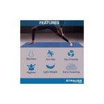 Generic Eco-friendly Dual-colored Yoga Mat With Carrying Bag - Blue - image 7