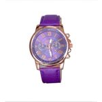 product_image_name-GENEVA-Ladies Exclusive Leather Wrist Watch - Purple-2