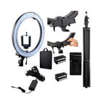 18 Inches Rechargeable LED Ring Light With Stand