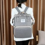 Generic Lightweight Folding Mommy Bag with Portable Crib & Large Capacity Baby Backpack - image 5