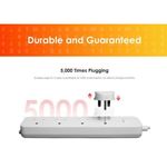 itel 4 Sockets Extension Box With 3 USB Ports Power Strip - image 6