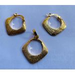italian  gold -tone earrings 