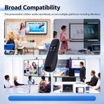 viwomik 2.4GHz USB Wireless Remote Presenter, K400 PPT Clicker Pointer Pen for Office Presentation - image 7
