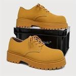 Fashion SUEDE BROWN BIG HEAD LUXURY SHOE - image 5