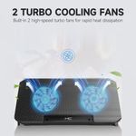 product_image_name-Generic-Q100 2-fan Laptop Cooling Stand 6-level Adjustable Height Laptop Cooling Pad Stand, Laptop Cooler with 2 Silent Fans for 10-15.6 Inch Laptops,6 Levels of Height Adjustable Wind Speed with  (Black)-7