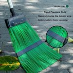 Generic Outdoor Broom with Long Extendable Handle Heavy Duty Angle Broom for Garden Compound and Courtyard Sweeping - image 5