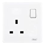 Himel  HWDP13ASS Switched Socket, Prime V2 Series, 13 A, White